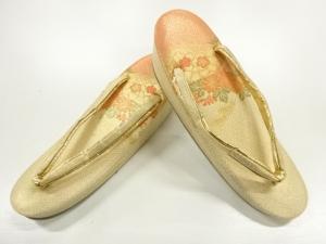 花模様織出し草履（23センチ）
